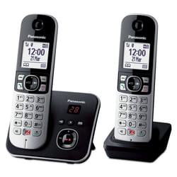 Panasonic KX-TG6862 Téléphone DECT Identification de l'appelant Noir, Argent