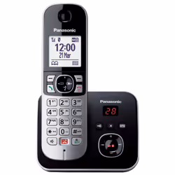 Panasonic KX-TG6862 Téléphone DECT Identification de l'appelant Noir, Argent