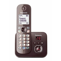 Panasonic KX-TG6821GA téléphone Téléphone DECT Identification de l'appelant Marron