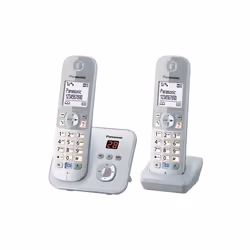 Panasonic KX-TG6823 Téléphone DECT Identification de l'appelant Argent, Blanc - Vue supplémentaire 4