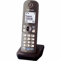 Panasonic KX-TGA681, Marron, 4,57 cm (1.8"), 103 x 65 pixels, Monochrome, Blanc, Hybrides nickel-métal (NiMH)
