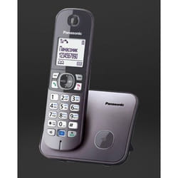 Panasonic KX-TG6811 Téléphone DECT Identification de l'appelant Argent