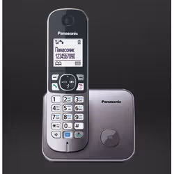 Panasonic KX-TG6811 Téléphone DECT Identification de l'appelant Argent