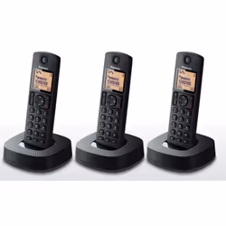 Panasonic KX-TGC313SPB téléphone Téléphone DECT Identification de l'appelant Noir