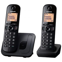 Panasonic KX-TGC212 Téléphone DECT Identification de l'appelant Noir