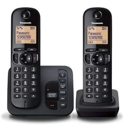 Panasonic KX-TGC222BLB téléphone Téléphone DECT Identification de l'appelant Noir