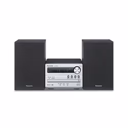 Panasonic SC-PM250EF-S, Noir, Argent, 1 disques, Avant, 20 W, 2-voies, 6 Ohm