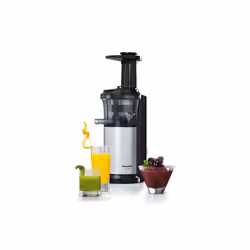 Panasonic MJ-L500 presse-agrumes Centrifugeuse lente 150 W Noir, Argent