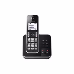 Panasonic KX-TGD320, Téléphone DECT, Haut-parleur, 50 entrées, Identification de l'appelant, Noir