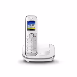 Panasonic KX-TGJ310, Téléphone DECT, Haut-parleur, 250 entrées, Identification de l'appelant, Blanc