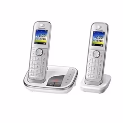 Panasonic KX-TGJ322, Téléphone DECT, Haut-parleur, 250 entrées, Identification de l'appelant, Service de message court (SMS), ...