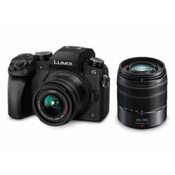 Panasonic Lumix DMC-G70 + H-FS014042 + H-FS45150 MILC 16,4 MP Live MOS 4592 x 3448 pixels Noir