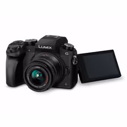 Panasonic Lumix DMC-G70 + H-FS014042 + H-FS45150 MILC 16,4 MP Live MOS 4592 x 3448 pixels Noir