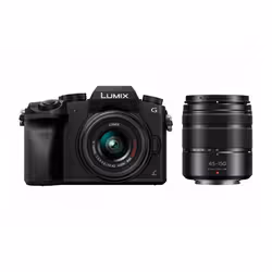 Panasonic Lumix DMC-G7 + G Vario 14-42mm + G Vario 45-150mm MILC 16,00 MP Live MOS 4592 x 3448 pixels Noir