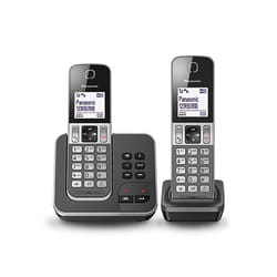 Panasonic KX-TGD322 Téléphone DECT Identification de l'appelant Noir, Gris