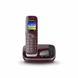 Panasonic KX-TGJ320, Téléphone DECT, Haut-parleur, Identification de l'appelant, Service de message court (SMS), Rouge