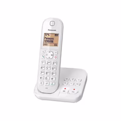 Panasonic KX-TGC420, Téléphone DECT, Combiné sans fil, Haut-parleur, 120 entrées, Identification de l'appelant, Blanc