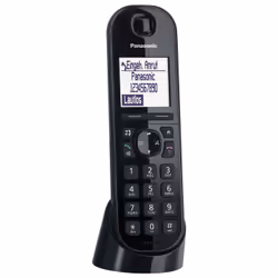 Panasonic KX-TGQ200, Téléphone IP, Noir, Combiné sans fil, 4 lignes, 100 entrées, 1.88 - 1.9 GHz