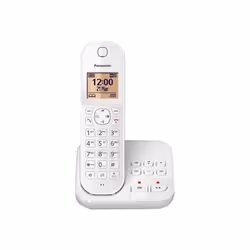 Panasonic KX-TGC410FRW, Téléphone DECT, Combiné filaire, Haut-parleur, 50 entrées, Identification de l'appelant, Blanc