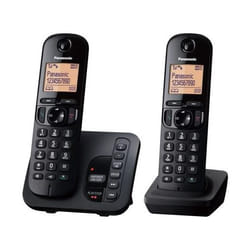 Panasonic KX-TGC222 Téléphone DECT Identification de l'appelant Noir
