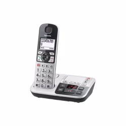Panasonic KX-TGE520GS, Téléphone DECT, Combiné sans fil, Haut-parleur, 150 entrées, Identification de l'appelant, Noir, Argen ...