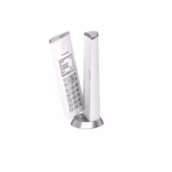 Panasonic KX-TGK212SP Téléphone DECT Identification de l'appelant Argent, Blanc - Vue supplémentaire 4