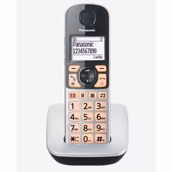 Panasonic KX-TGE510GS téléphone Téléphone DECT Identification de l'appelant Noir, Argent - Vue supplémentaire 5