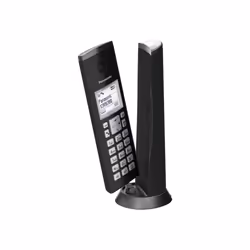 Panasonic KX-TGK220FRB, Téléphone DECT, Combiné sans fil, Haut-parleur, 120 entrées, Identification de l'appelant, Noir