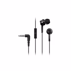 Panasonic RP-TCM115E, Avec fil, 10 - 24000 Hz, Appels/Musique, 12 g, Casque, Noir