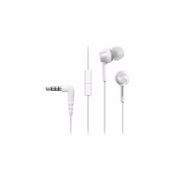 Panasonic RP-TCM115E, Avec fil, 10 - 24000 Hz, Appels/Musique, 12 g, Casque, Blanc