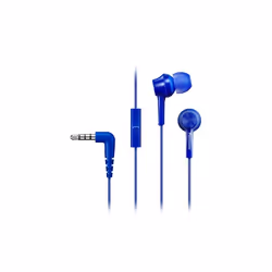 Panasonic RP-TCM115E, Avec fil, 10 - 24000 Hz, Appels/Musique, 12 g, Casque, Bleu