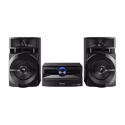 Panasonic SC-UX104EG, Système mini audio domestique, Noir, 1 disques, 300 W, 2-voies, 13 cm