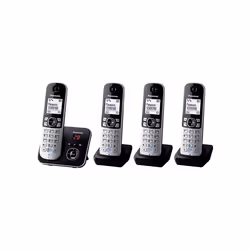 Téléphone fixe sans fil Panasonic KX TG6824FRB Quattro