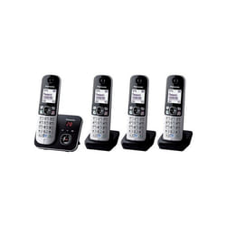 Téléphone fixe sans fil Panasonic KX TG6824FRB Quattro