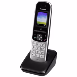 Panasonic KX-TGH710, Téléphone DECT, Combiné sans fil, Haut-parleur, 200 entrées, Identification de l'appelant, Noir