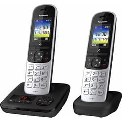 Panasonic KX-TGH722 Téléphone DECT Identification de l'appelant Noir