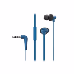 Panasonic RP-TCM130E-A, Avec fil, 20 - 20000 Hz, Appels/Musique, 13 g, Casque, Bleu