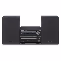 Panasonic SC-PM250, Système micro audio domestique, Noir, 1 disques, 20 W, 6 Ohm, 10%
