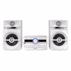 Panasonic SC-UX102, Système mini audio domestique, Blanc, 300 W, 2-voies, 130 cm, 5 cm