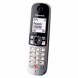 Panasonic KX-TG6852FRB téléphone Téléphone DECT Identification de l'appelant Noir, Argent