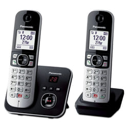 Panasonic KX-TG6862JTB téléphone Téléphone DECT Identification de l'appelant Noir, Argent