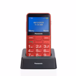 Panasonic KX-TU155EXRN, SIM unique, 6,1 cm (2.4"), 0,3 MP, Bluetooth, Rouge