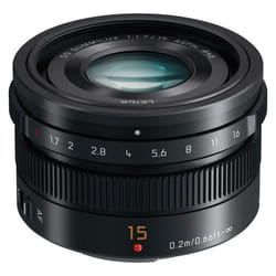Panasonic objectif leica dg summilux 15mm f/17 noir