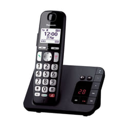 Panasonic KX-TGE260JTB téléphone Téléphone DECT Identification de l'appelant Noir