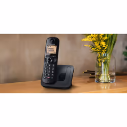 Panasonic KX-TGC250 Téléphone DECT Identification de l'appelant Noir