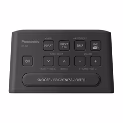 Panasonic RC-D8EG-K Radio portable Horloge Noir - Vue supplémentaire 4