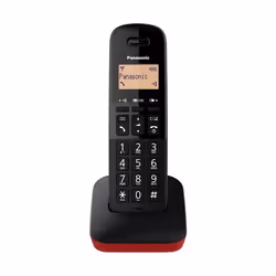 Panasonic KX-TGB610JTR, Téléphone analog/dect, Combiné sans fil, 50 entrées, Identification de l'appelant, Noir, Rouge