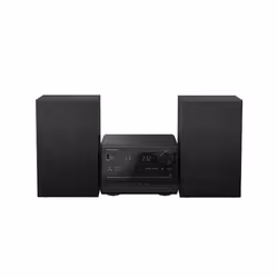 Panasonic SC-PM272, Système micro audio domestique, Noir, 1 disques, 20 W, 1-voie, 10 cm