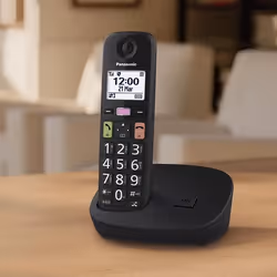 Panasonic KX-TGU110EXB téléphone Téléphone DECT Identification de l'appelant Noir - Vue supplémentaire 6