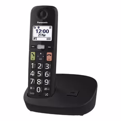 Panasonic KX-TGU112 Téléphone DECT Identification de l'appelant Noir